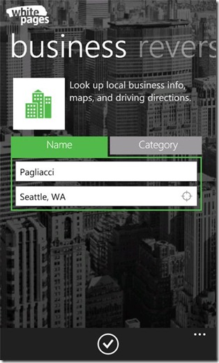 WhitePages Business Search