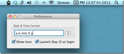 Day O Adds Customizable Clock And Calendar To Mac Menu Bar Day O Adds Customizable Clock And Calendar To Mac Menu Bar