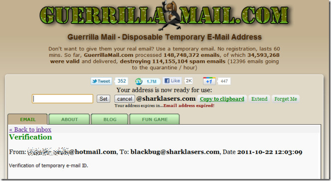 Guerrilla Mail: Create & Use Temporary, Anonymous Email Address