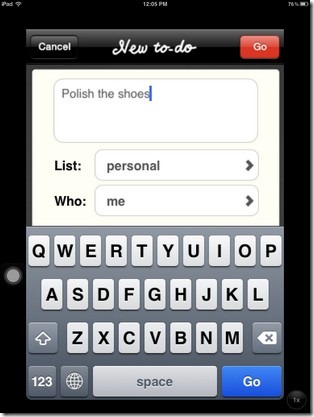 orchestra to do iOS New Task