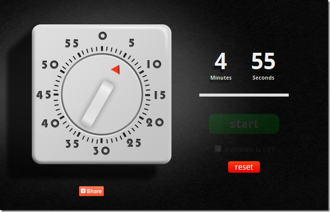 Timerrr: Online Oven Timer Tells You When Your 60 Minutes Are Up