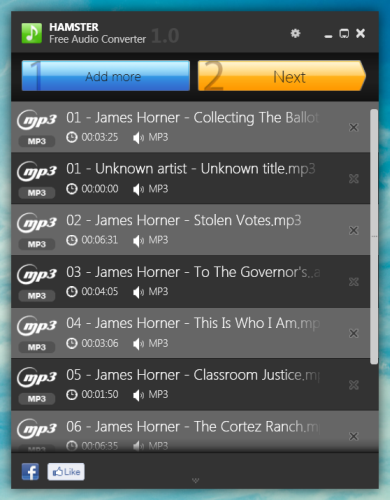 Add Audio files Add Audio files