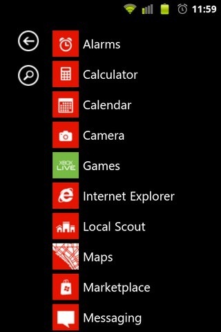 Android WP7 App List Android WP7 App List