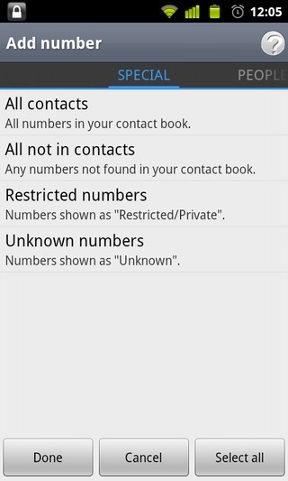 Call-Master-Android-Filters