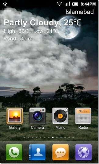 GO_Weather_Live_Wallpaper_Partially_Cloudy_Night