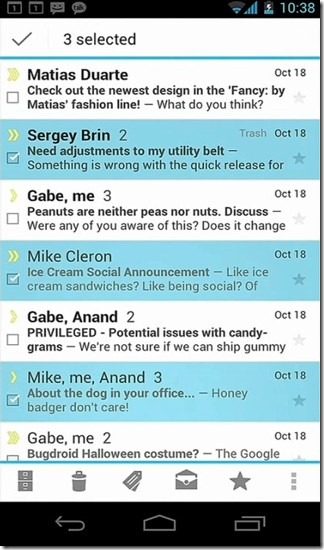 ICS Actions Bar in Gmail