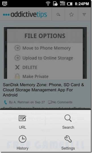 Web_LiveWallpaper_Android_Menu