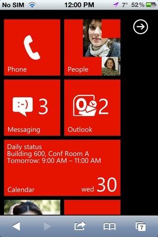 iOS WP7 demo iOS WP7 demo