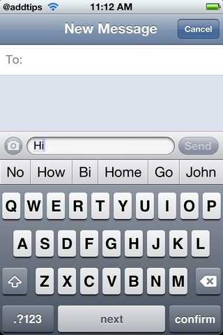 Autocorrection Bar Autocorrection Bar