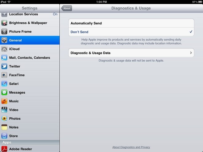 Carrier IQ Settings Carrier IQ Settings