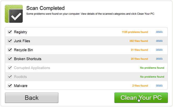 FileLab Windows Cleaner Clean