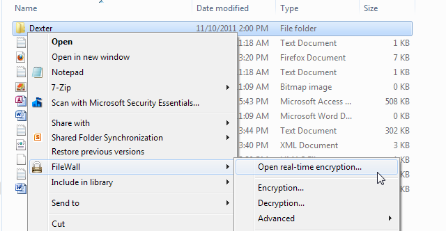 FileWall Real Time Encryption
