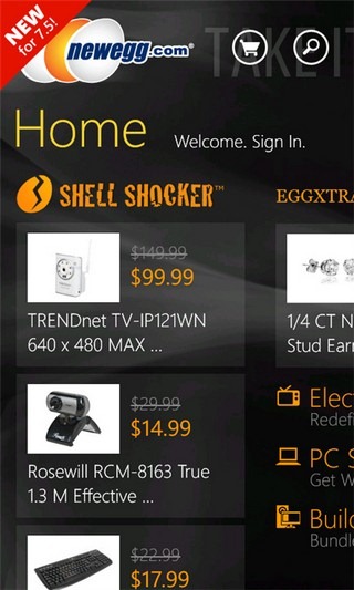 Newegg WP7 Newegg WP7