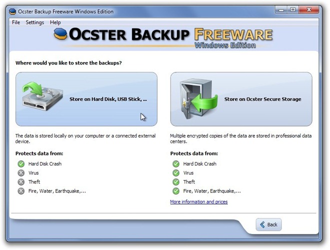 Ocster Backup Freeware Windows Edition - Where Ocster Backup Freeware Windows Edition - Where