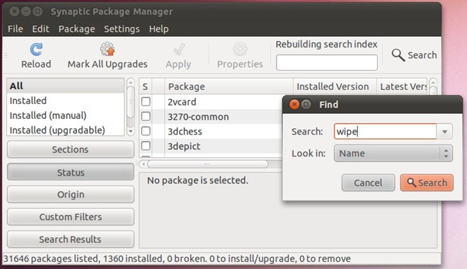 Screenshot wipe Screenshot wipe