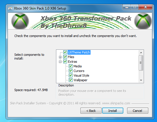 Xbox 360 Transformer Pack Makes Windows 7 Look Like Xbox 360