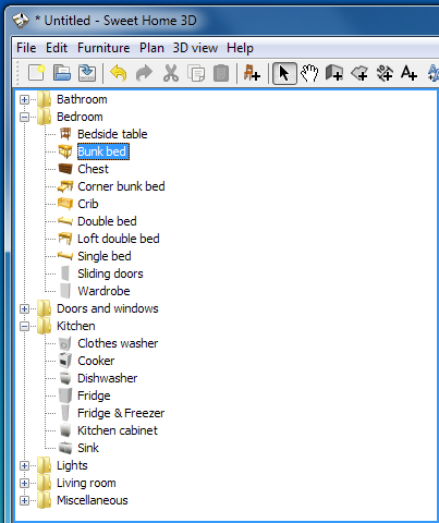 Sweet Home 3D Item List Sweet Home 3D Item List