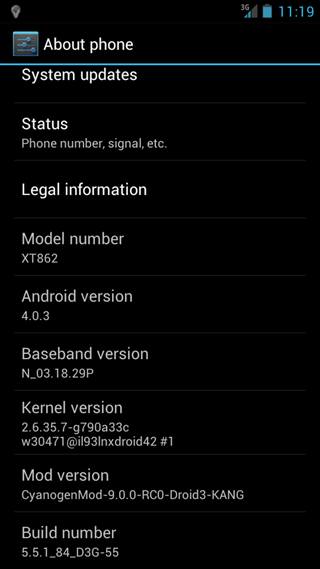 ICS For Droid 3 image