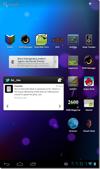 CM9 ICS Nook Color image