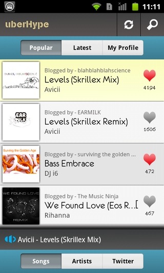 uberHype-Android-Home uberHype-Android-Home