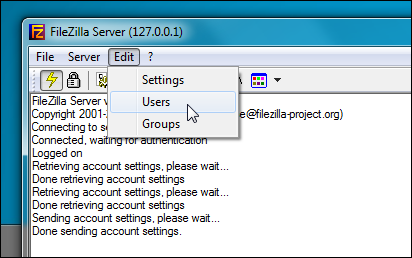 filezilla mac connect to server