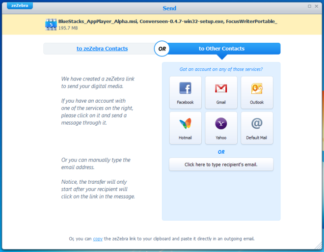 zeZebra - Send To .. zeZebra - Send To ..