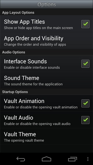 AppZilla-Android-Options