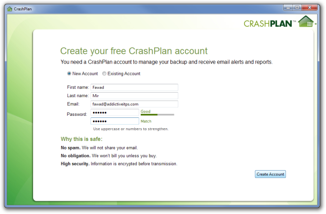 CrashPlan Register CrashPlan Register