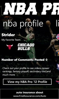 NBA Pro '12 Profile NBA Pro '12 Profile