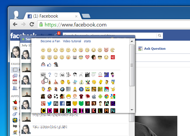 Pop Out, Change Font Size & Add Animations To Facebook Chat [Chrome]
