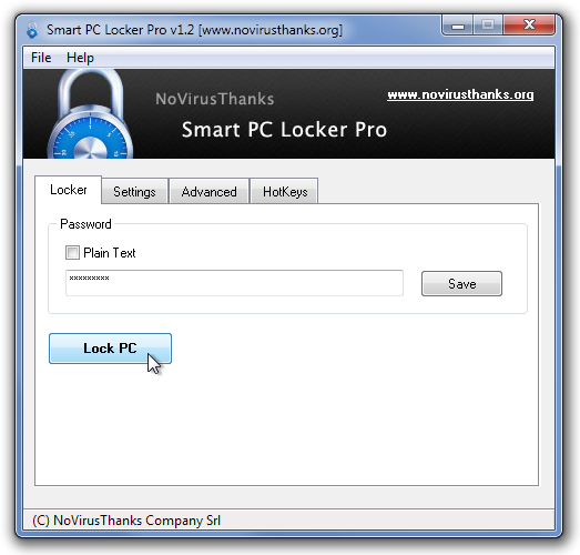 Smart PC Locker Pro v1.2 Locker