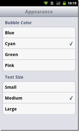 Textie-Android-Appearance Textie-Android-Appearance