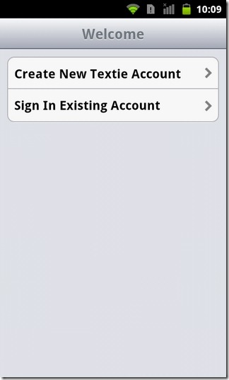 Textie-Android-Welcome Textie-Android-Welcome