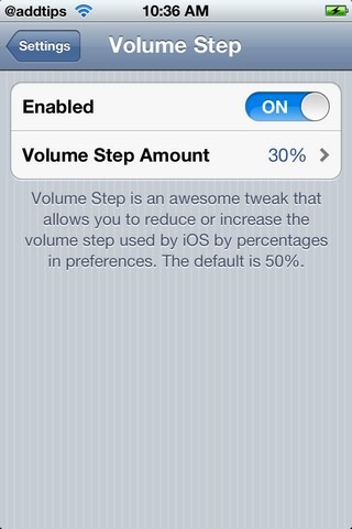 Volume Step Cydia Volume Step Cydia
