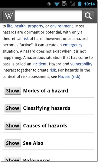 Wikipedia-Android-Categories