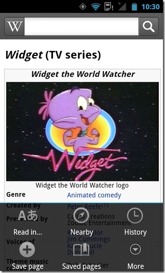 Wikipedia-Android-Home