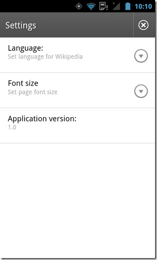 Wikipedia-Android-Settings