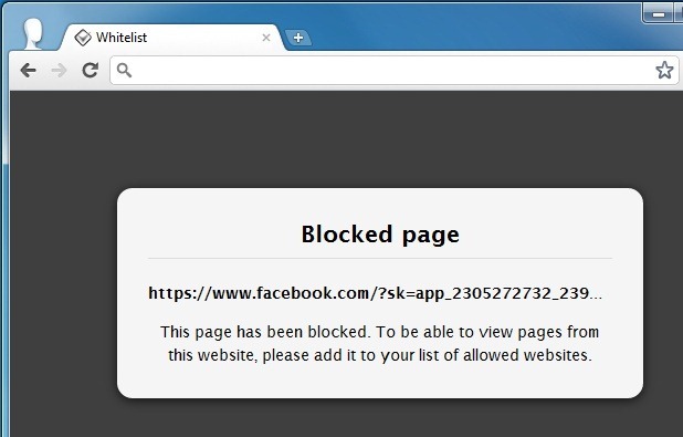 block all websites except one block all websites except one