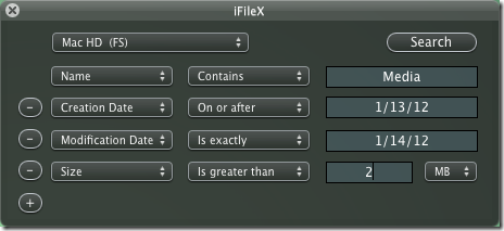 iFileX  multiple criteria iFileX  multiple criteria
