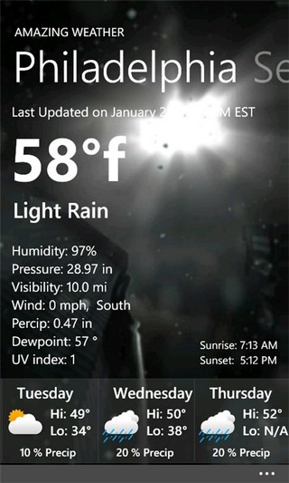 Amazing Weather WP7 Amazing Weather WP7