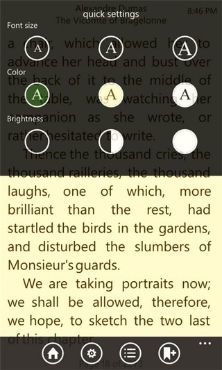 Bookviser Quick Settings Bookviser Quick Settings