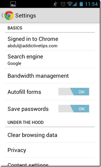 Chrome-for-Android-Beta-Settings Chrome-for-Android-Beta-Settings