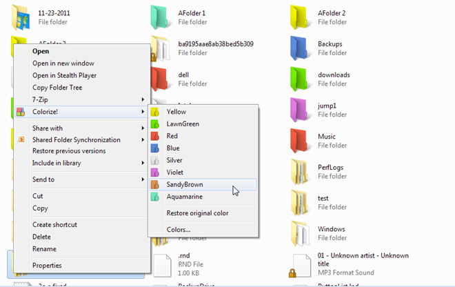 android change folder icon color
