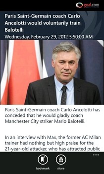 Goal.com WP7 Article Goal.com WP7 Article