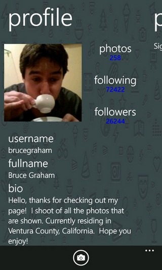 InstaCam Profile InstaCam Profile