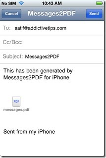Messages2PDF Mail Messages2PDF Mail