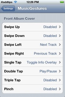 MusicGestures Cydia MusicGestures Cydia
