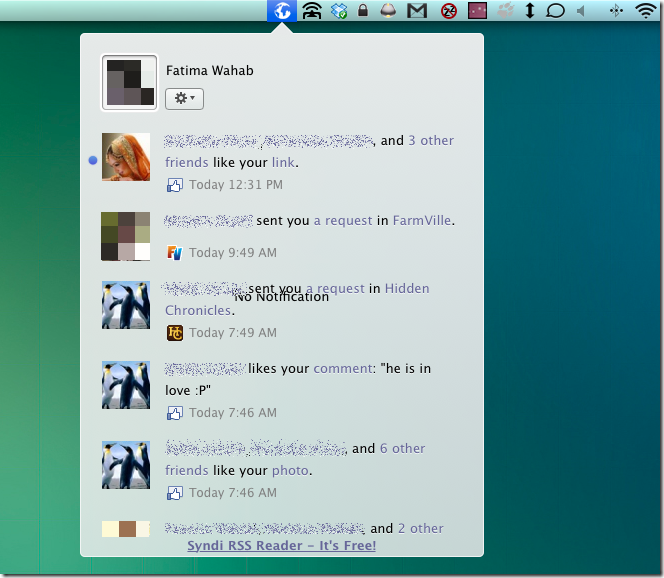 Notifications for Facebook alerts Notifications for Facebook alerts