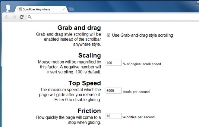 Scrollbar Anywhere options