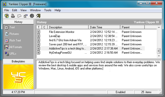 yankee clipper software